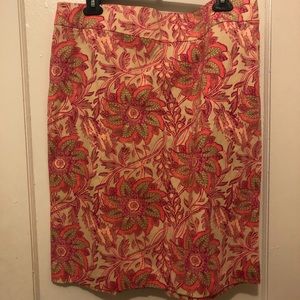 Multi-Color Mid length Skirt